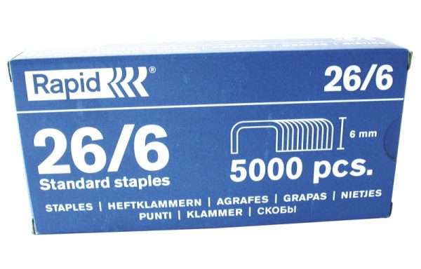 Agrafes normais 26/6 5000