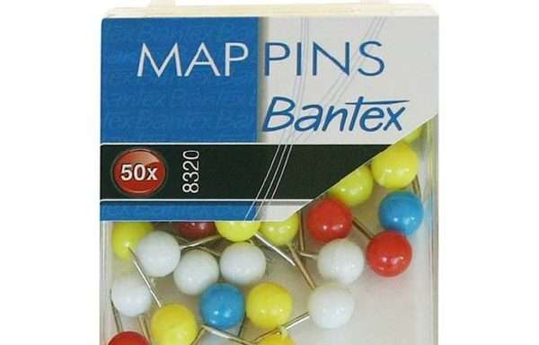 Alfinete Mapa Bantex 1 X 50